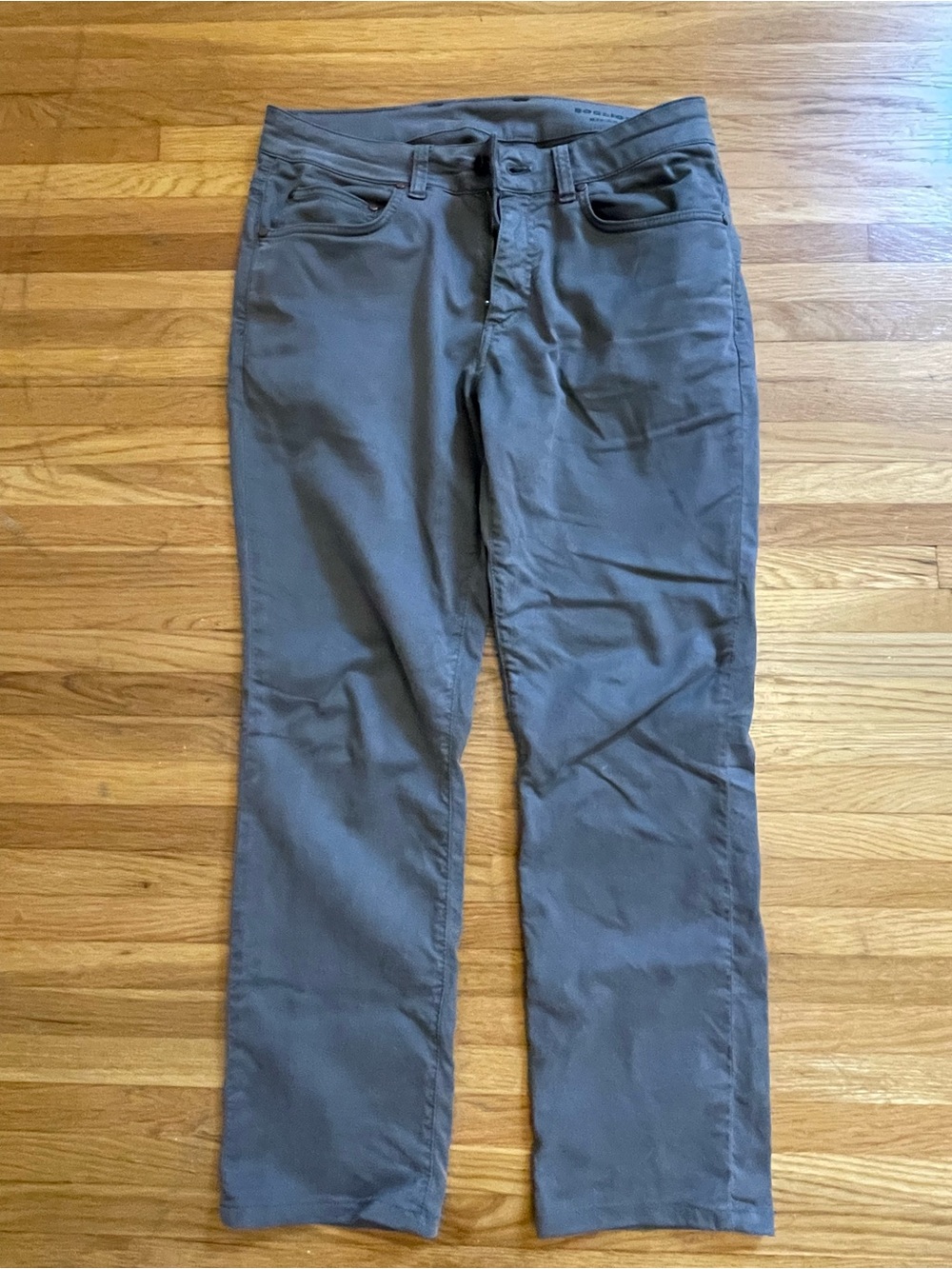 Boglioli Men's Slim Straight-Leg Cotton-Blend Five-Pocket Pants Gray
